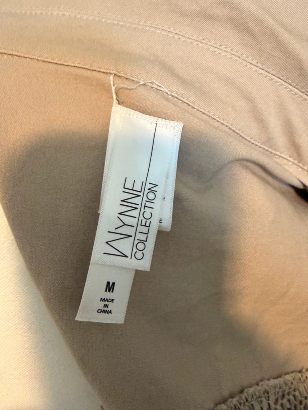 MarlaWynne Beige Mesh-Panel Jean Jacket - Picture 3 of 3